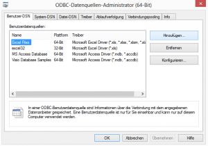 ODBC 32-Bit Treiber hinzufügen